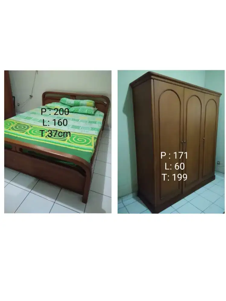 Edisi pindahan..jual set dipan+lemari, baca deskripsinya.