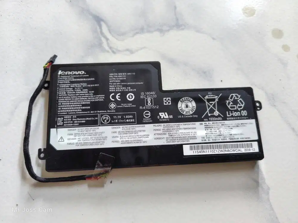 Baterai Lenovo Thinkpad X260 ori