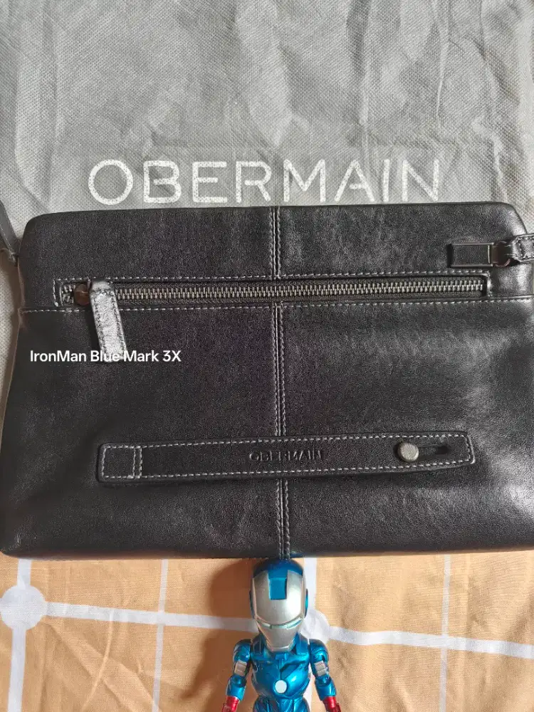 Clutch Obermain Hand bag Leather Wallet Handbag Original Authentic