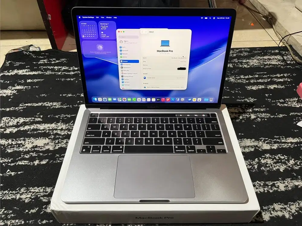 MacBook Pro M2 8Gb 512Gb Space Grey Fullset Original No Minus Bandung