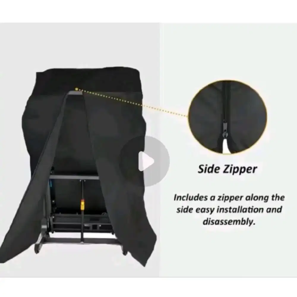 cover pelindung penutup alat fitnes treadmill bahan parasut/saten