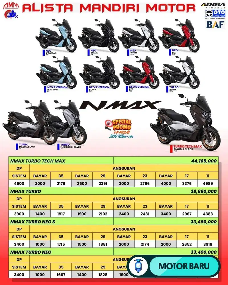 [Motor Baru] PROMO DP 1 Jt YAMAHA NMAX TURBO 2025