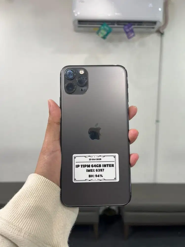 iphone 11 PM 64gb fullset terima tuker tambah/kedit
