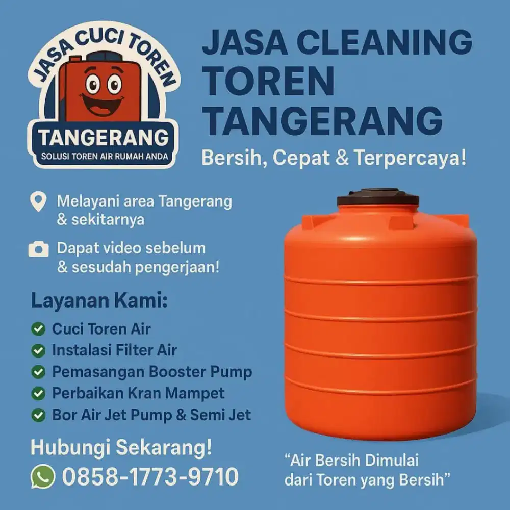 Jasa cuci toren air