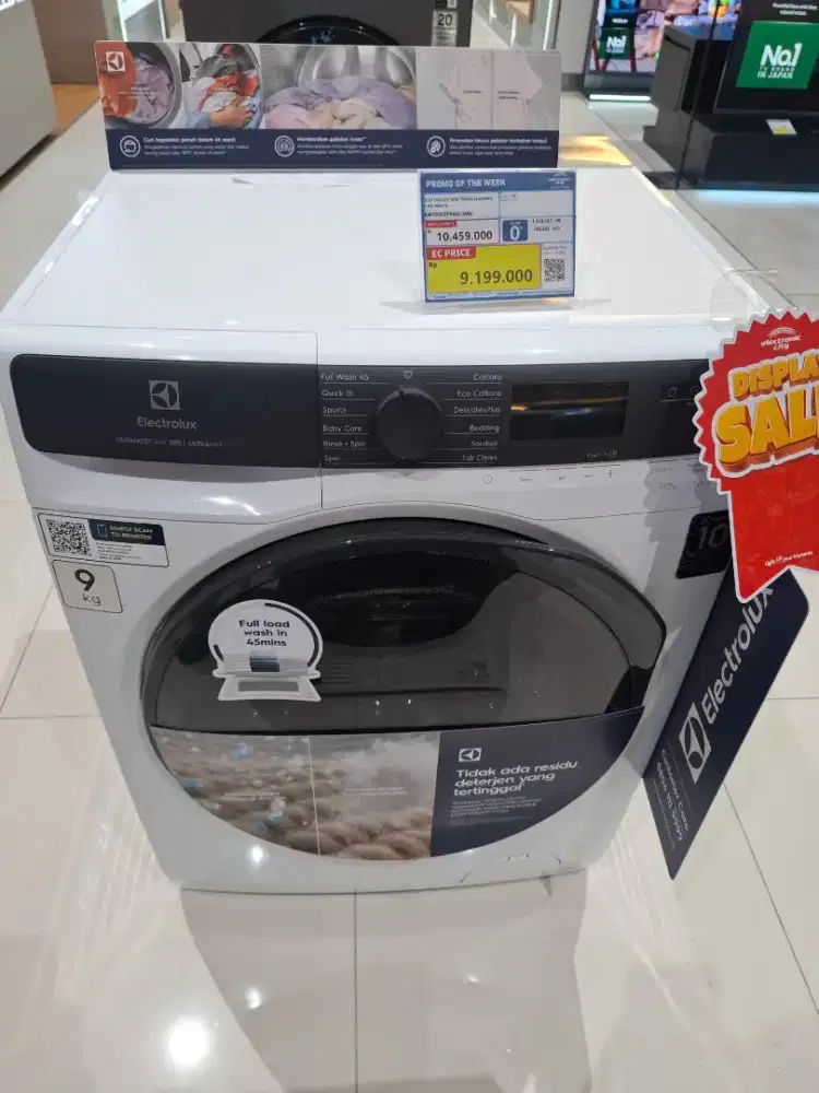 MESIN CUCI FRONT LOADING ELECTROLUX 9 KG