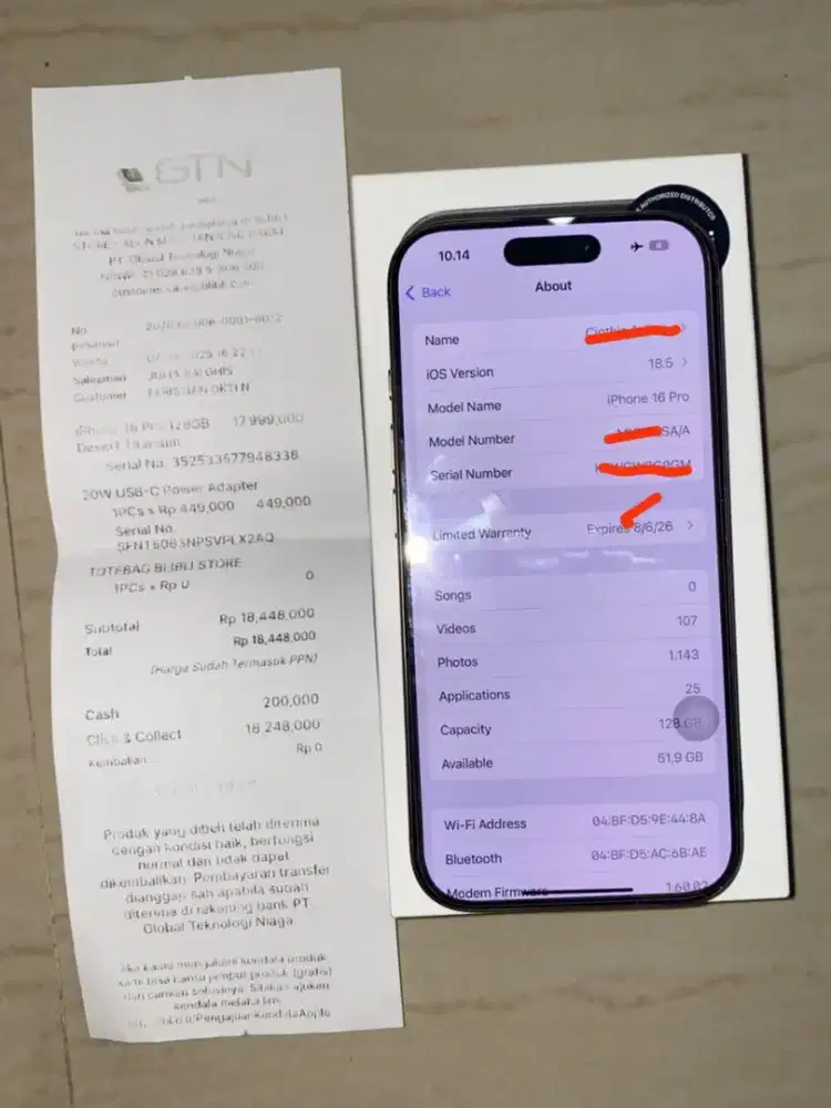IPhone 16 pro 128gb