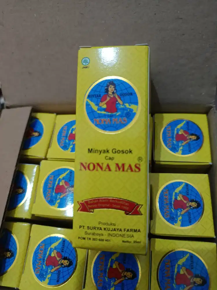 Nona mas minyak gosok Flores rempah alami asli 100% pabrik 35ml 1 dus