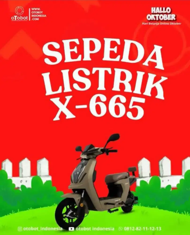 SHOROOM RESMI SEPEDA DAN MOTOR LISTRIK OTOBOT UWINFLY RANGKASBITUNG