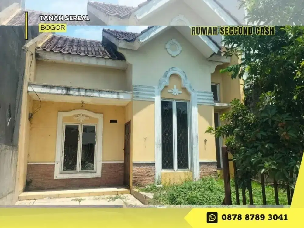 Rumah dijual CASH dkt Stasiun 595JT LT125 di Bukit Cimanggu City Bogor