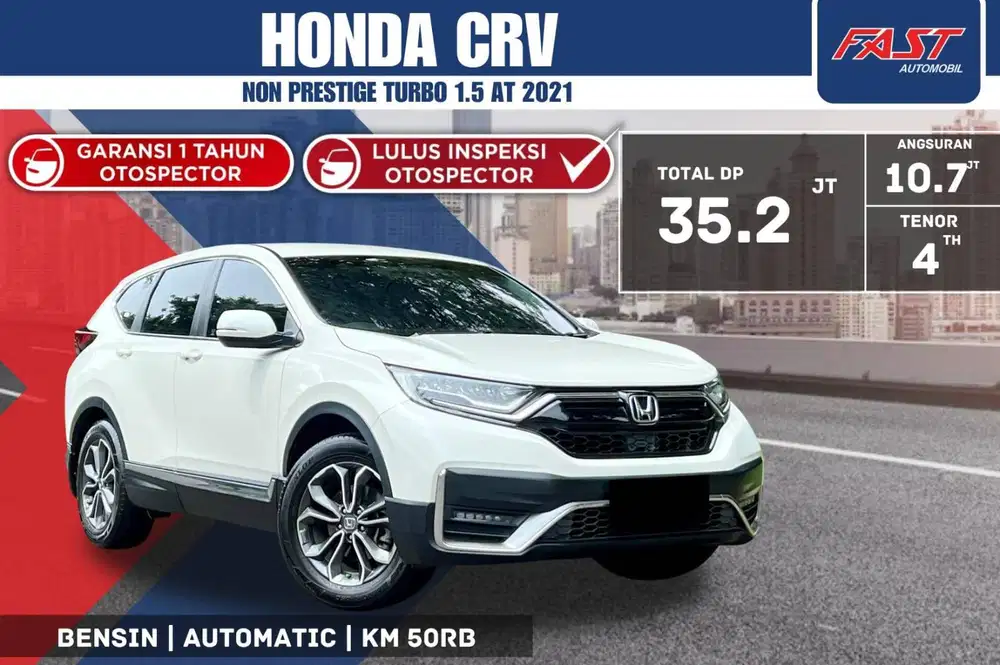 HONDA CRV NON PRESTIGE 2021 1.5 TURBO LOW KM.50RB & PAJAK PANJANG #F4S