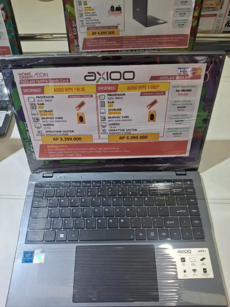 Laptop AXIOO HYPE 1 BLUE promo cicilan 0%