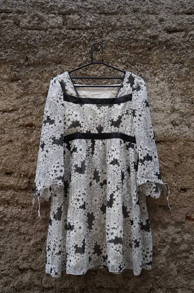 Dress Squareneck | Dress Floral | Dress Mini Vintage