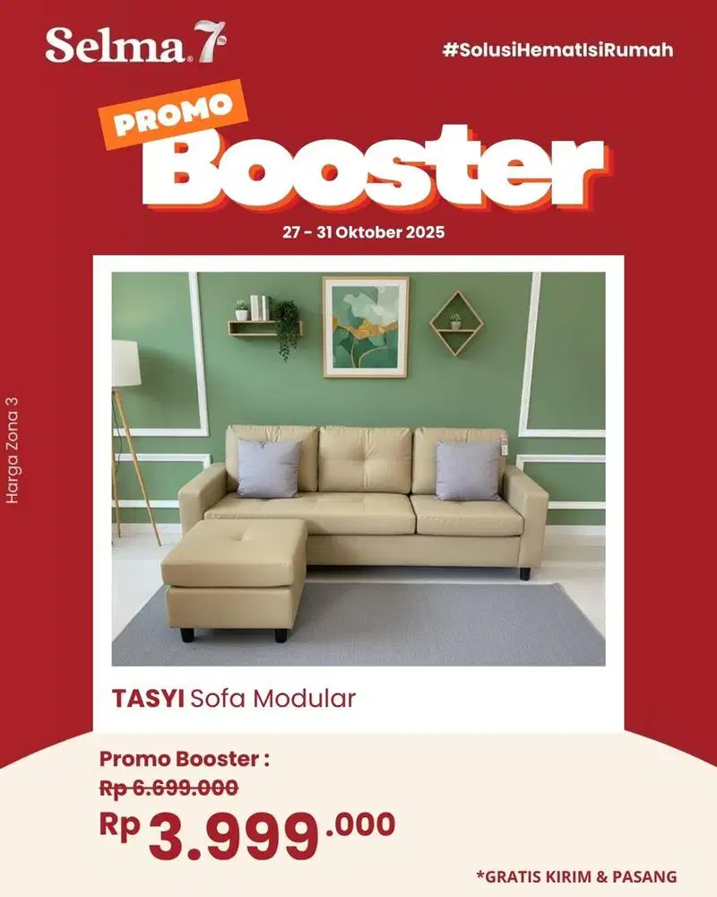 SOFA L TASYI COKLAT