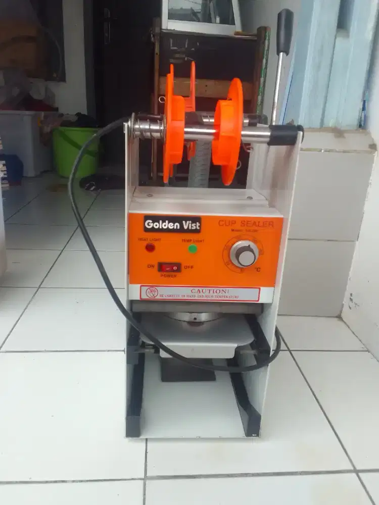 Mesin press cup sealer jumbo 22oz golden vist
