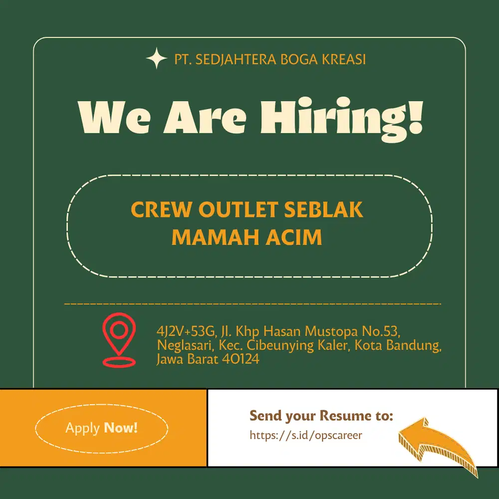 Lowongan Kerja Crew Seblak Ibu Ibu - Seblak Mamah Acim Jalan Suci