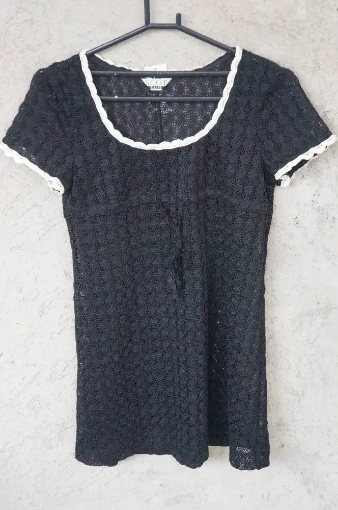 Dress Dinas Terawang | Outer Jaring Bikini | Atasan Jaring