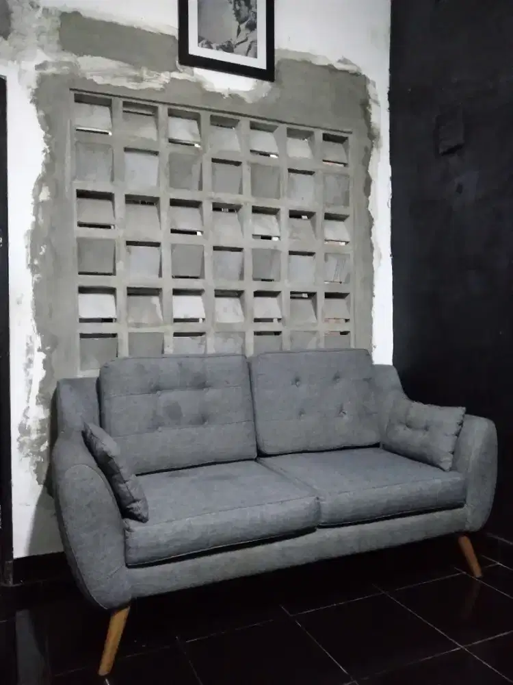 sofa two sitter premium grey