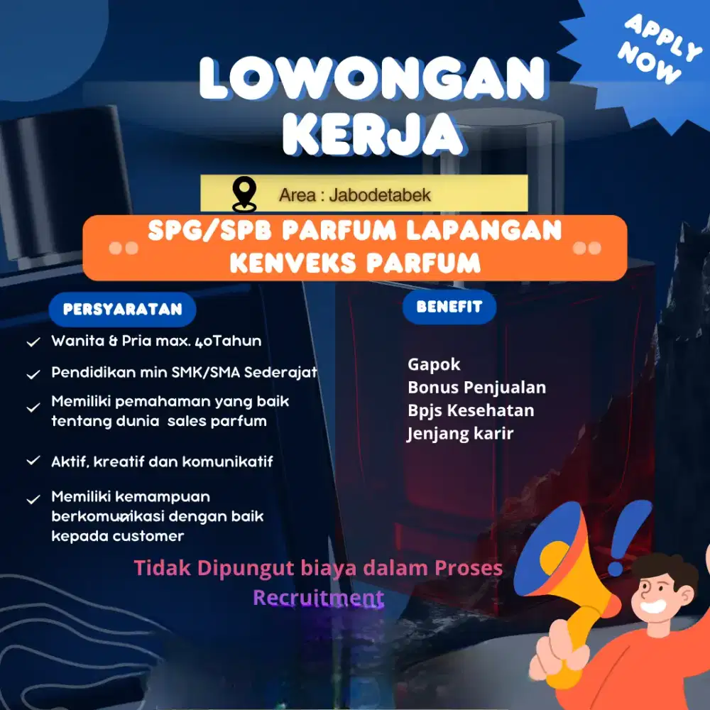 Di Butuhkan SPG & SPB parfum