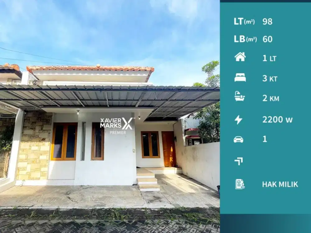 Dijual/Disewakan Rumah Dekat dari RSSA & RS Lavalette di Bantaran Malang