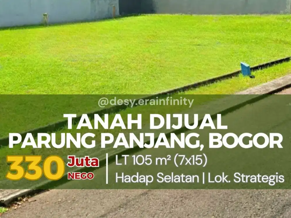 Dijual Tanah di Parung Panjang, Bogor