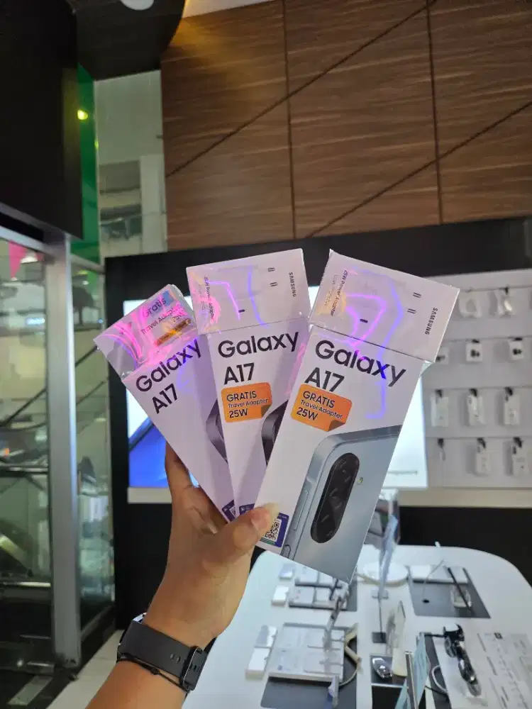 FREE ADAPTOR 25W! NEW SAMSUNG A17 LTE 8/256 BISA COD GARANSI RESMI