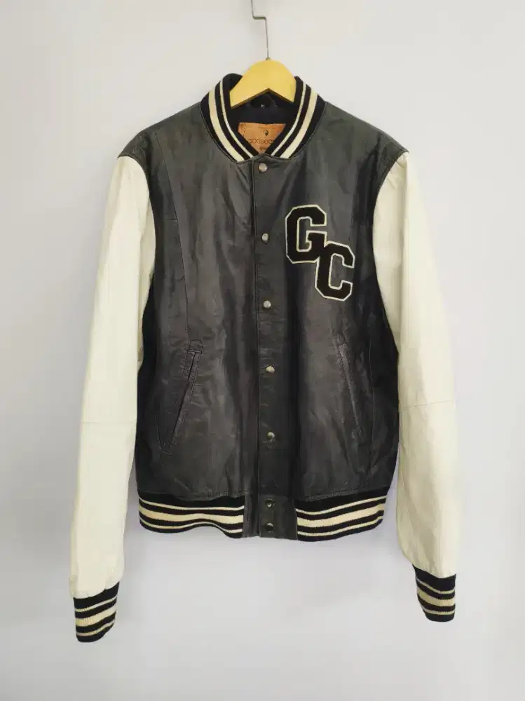 Jaket kulit varsity Goosecraft