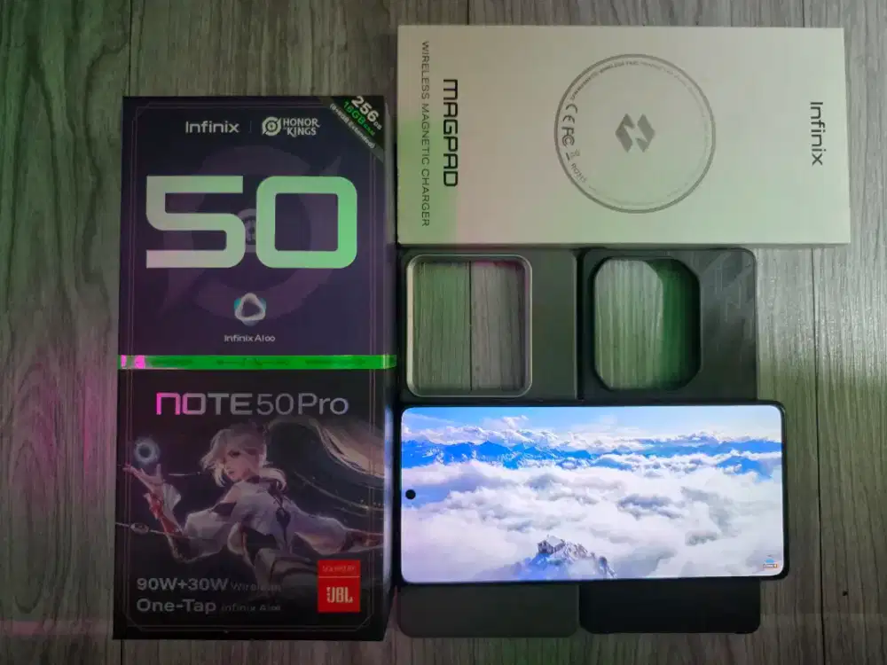 Infinix Note 50 Pro Black 256GB + Magsafe + Case (Garansi Panjang)