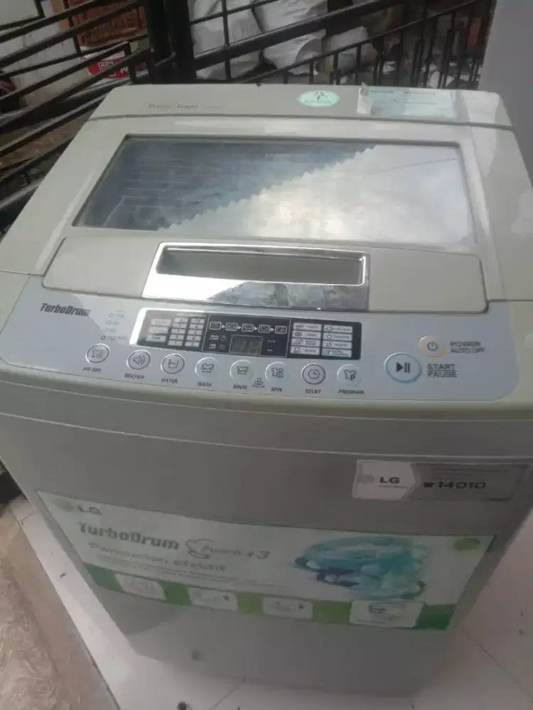 l mesin cuci 1tabung merk LG turbo drum.