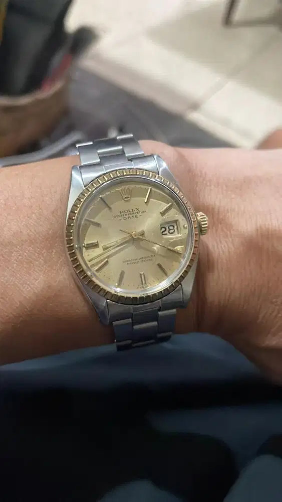 Rolex datejust 1505 cal 1570 halfgold head only