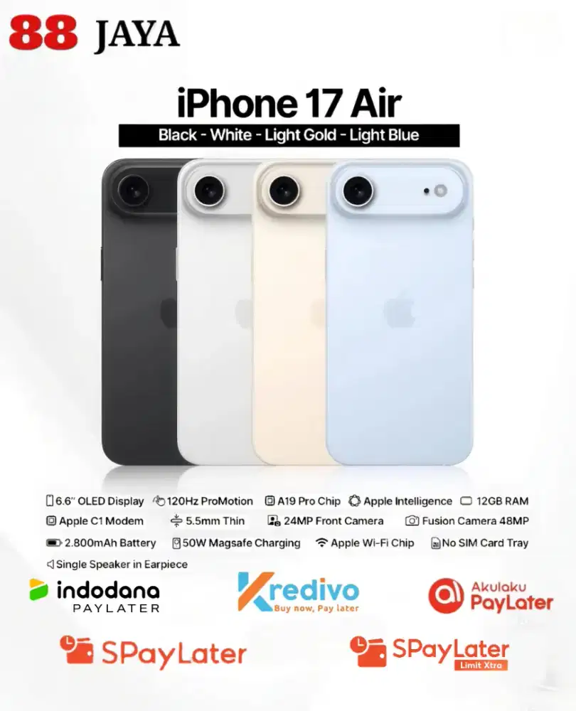 READY iPhone 17Air Garansi Resmi