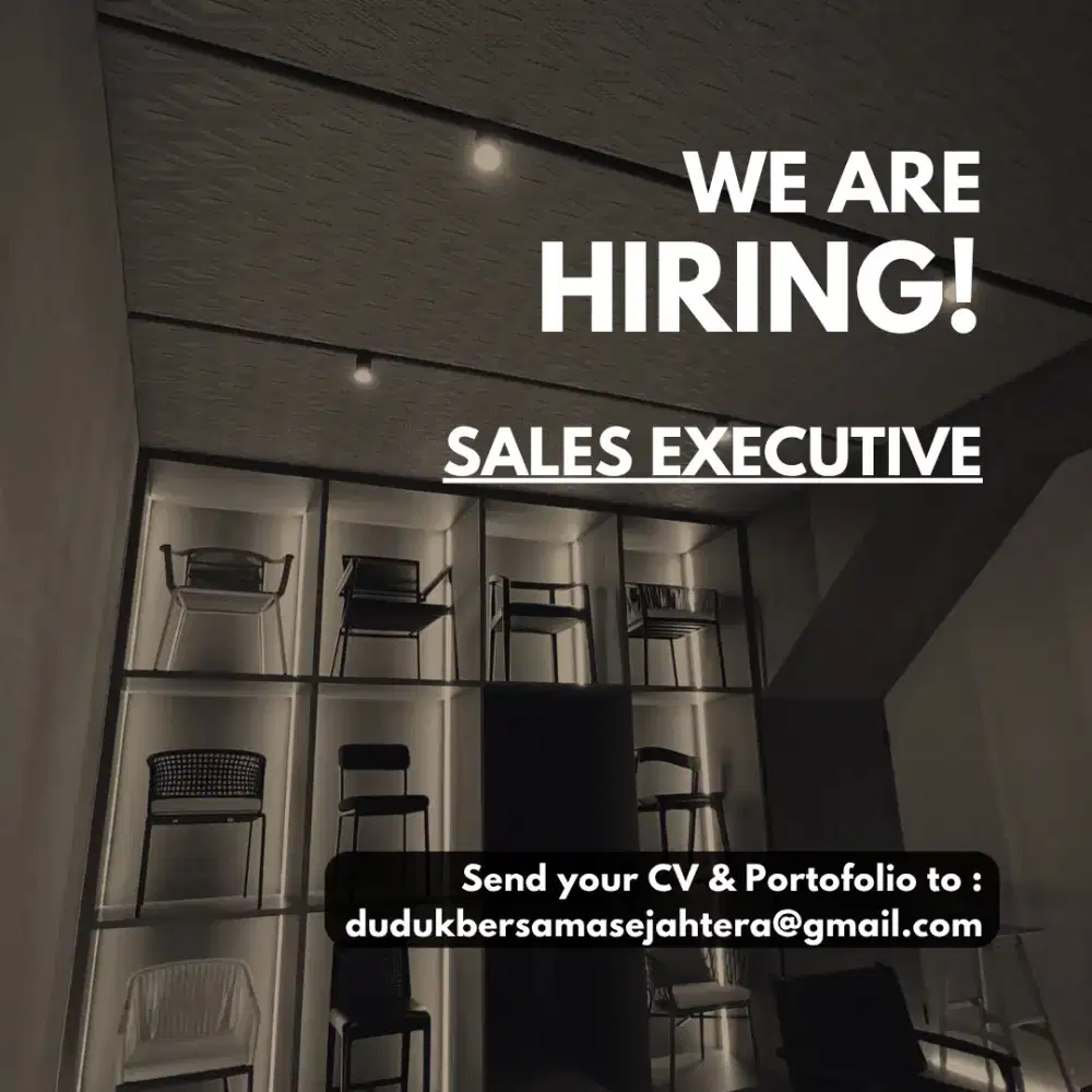 Sales / Marketing Executive Perusahaan Furniture Outdoor & Indoor