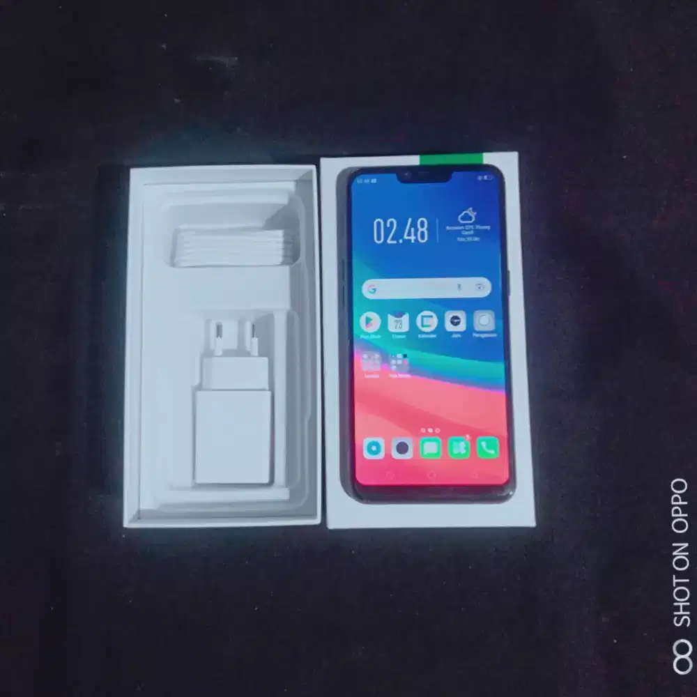 oppo a3s ram 6gb • 128gb hitam barang mulus   ::