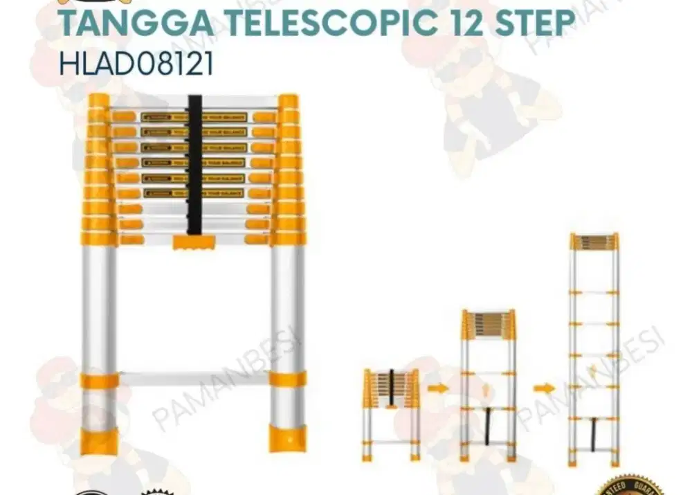 Tangga Telescopic 12 step Ingco
