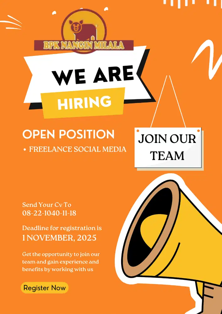 Lowongan Kerja Freelance SOSmed Resto BPK NANGIN MILALA
