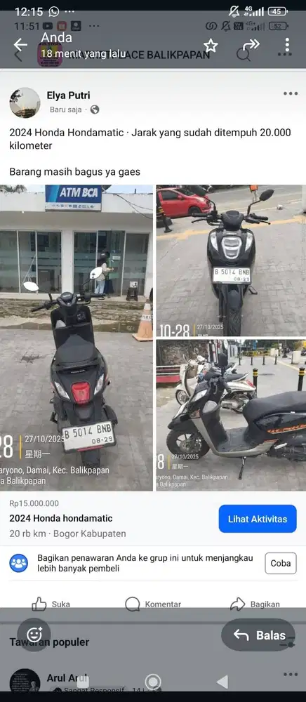 HONDA GENIO 2024 PREMIUM
