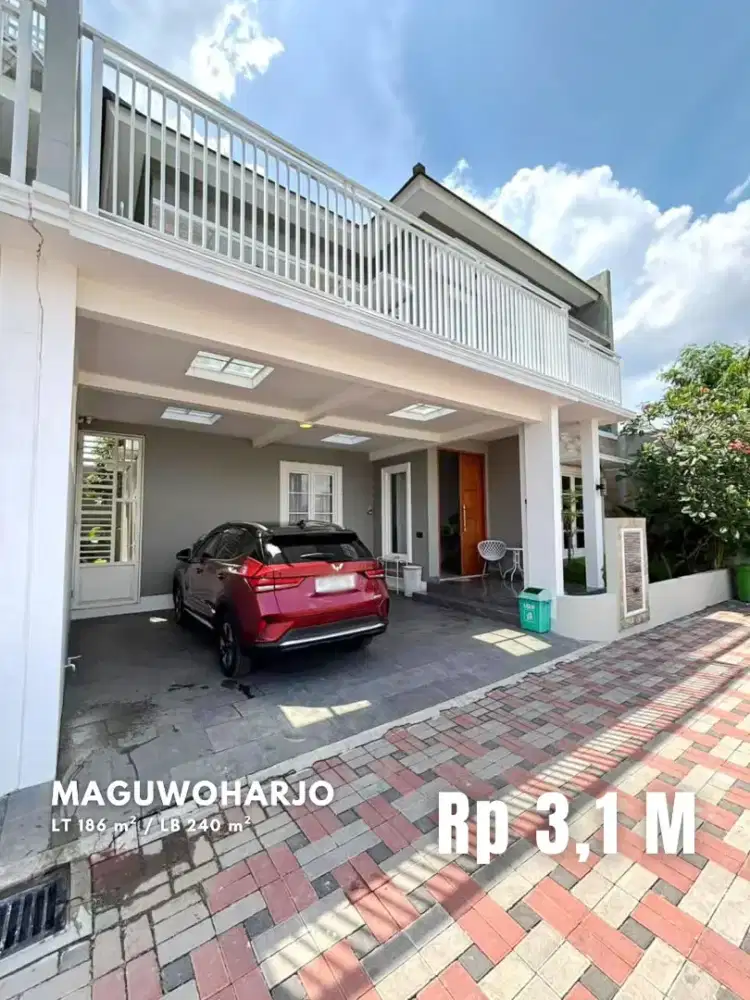 Dijual Rumah Modern Elegan Bonus Furniture di Maguwoharjo