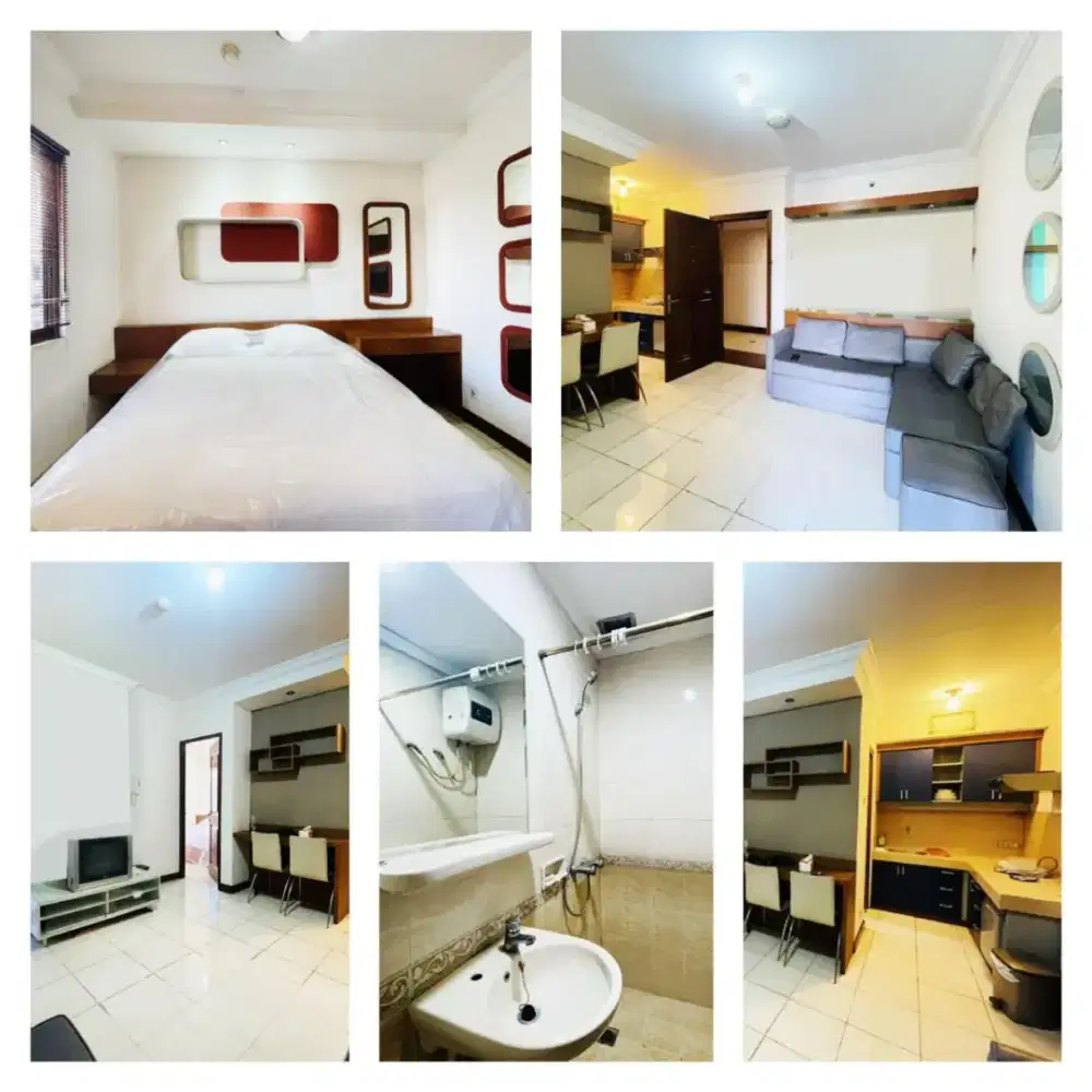 jual cepat termurah apartemen the majesty 2 BR jadi 1 BR furnished