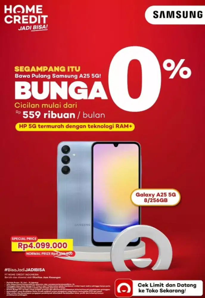 SEGAMPANG ITU CICILAN DI HOMECREDIT TANPA KARTU KREDIT