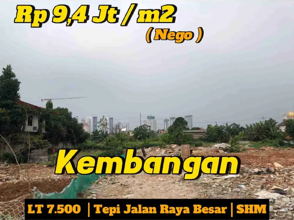 Dijual Murah ~ Tanah Komersil Kembangan Dekat Kantor Walikota Jakarta Barat