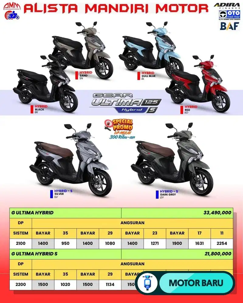 [Motor Baru] PROMO DP YAMAHA GEAR ULTIMA 2025