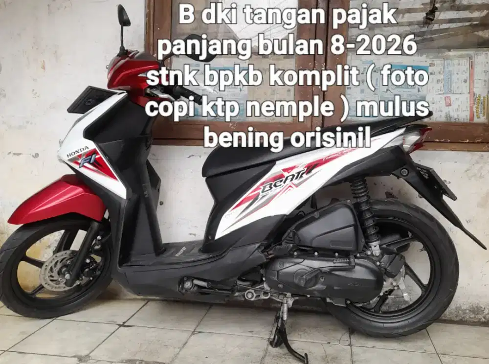 Honda Beat F1 2016 esp cbs iss cw asli merah putih B Dki tangan 1