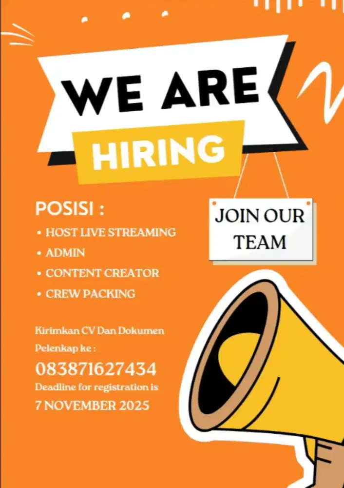 Lowongan Pekerjaan Pria Dan Wanita