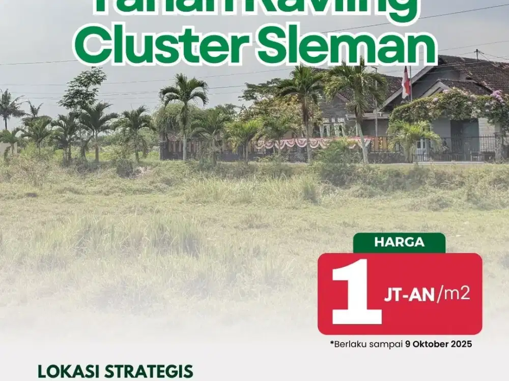 Jual Tanah SHM Yogyakarta Dekat RS. At-turots Islamy