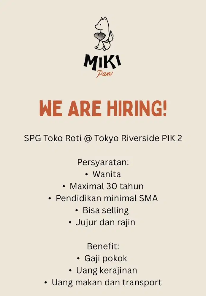 SPG Toko Roti @ Tokyo Apartemen PIK 2