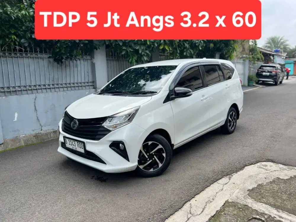 TDP 5 Jt Angs Termurah New Sigra R 2023 Matic Putih Low Km Like New