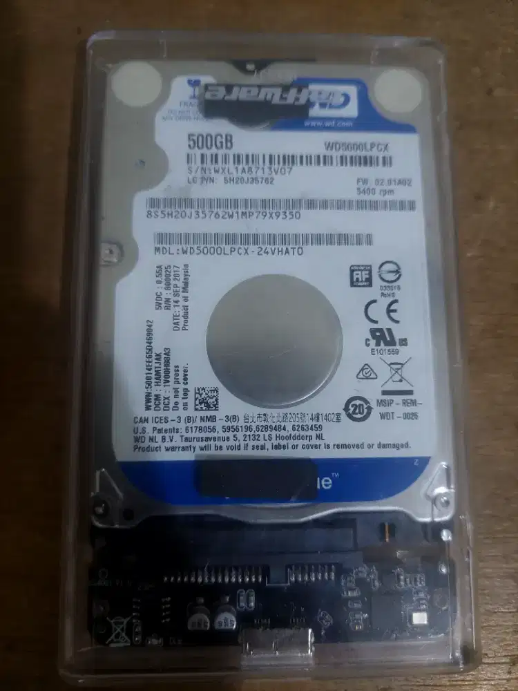 Hdd wd eksternal 500 gb