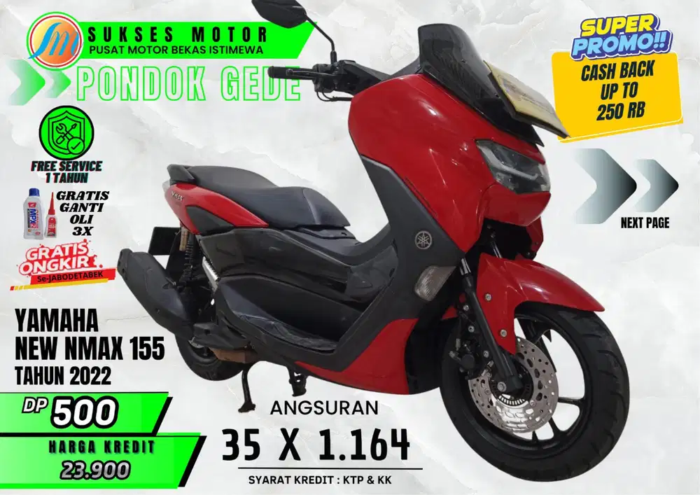 YAMAHA NMAX TH 2022 CICILAN SEJUTAAN