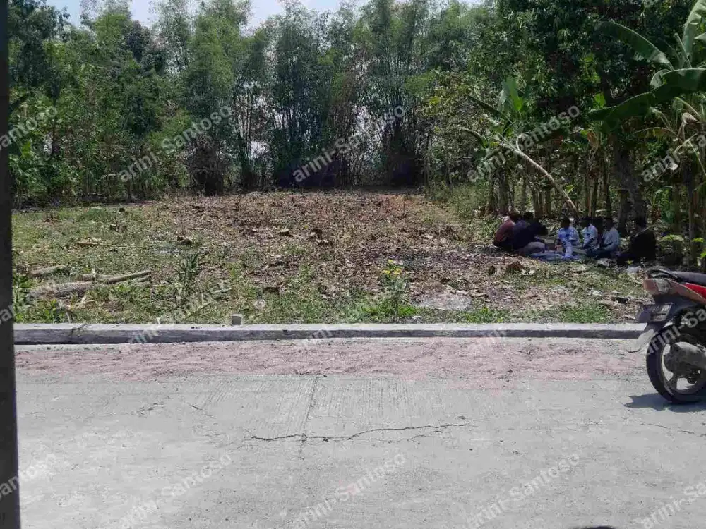 Tanah kavling pekarangan nol jalan kampung