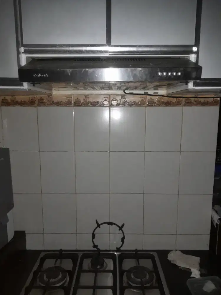 Kompor Tanam 3 Tungku + Heaxaus Delizia