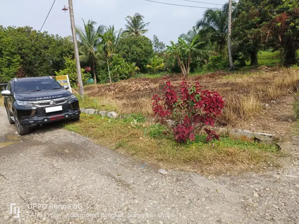 Tanah Kavling Murah Pinggir Jalan Utama Aspal lebar 6X20m cuma 40jt